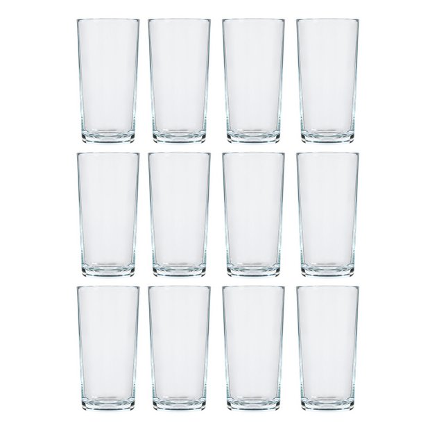 Home Essentials hi-ball glasses set of 12, imported from the UK