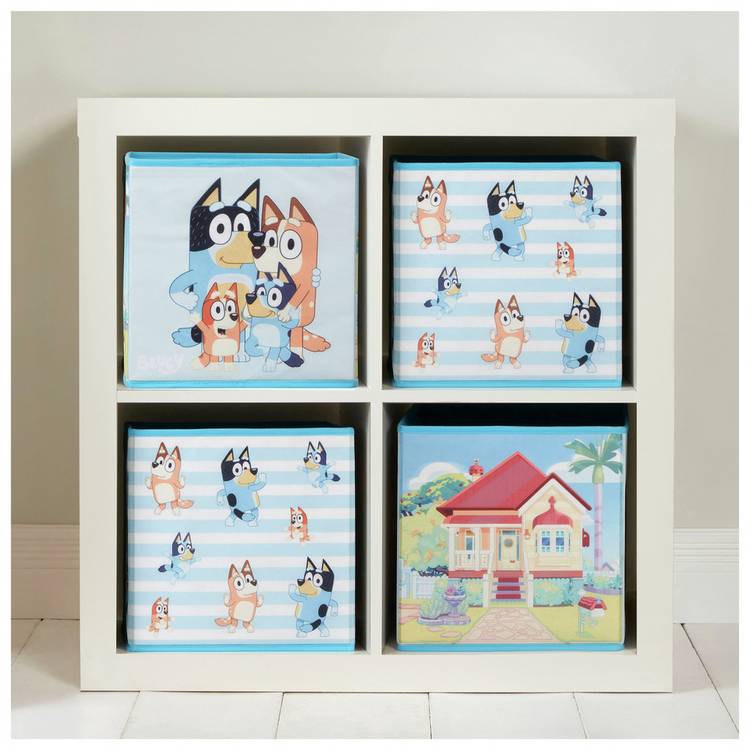 Bluey blue storage cubes pack of 2 (British brand)