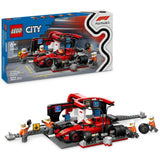 Argos LEGO City F1 Pit Stop & Pit Crew with Ferrari Car Toy 60443- Buy online at McGrocer