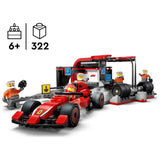 LEGO City F1 pit stop Ferrari car 322 pieces, imported from the UK
