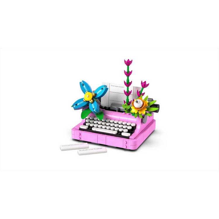 LEGO Creator 3in1 typewriter with flowers building toy - (British brand)