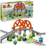LEGO DUPLO train tracks bridge expansion set 42 pieces (British brand)