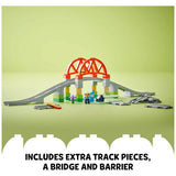 LEGO DUPLO train tracks bridge expansion set 42 pieces (British brand)
