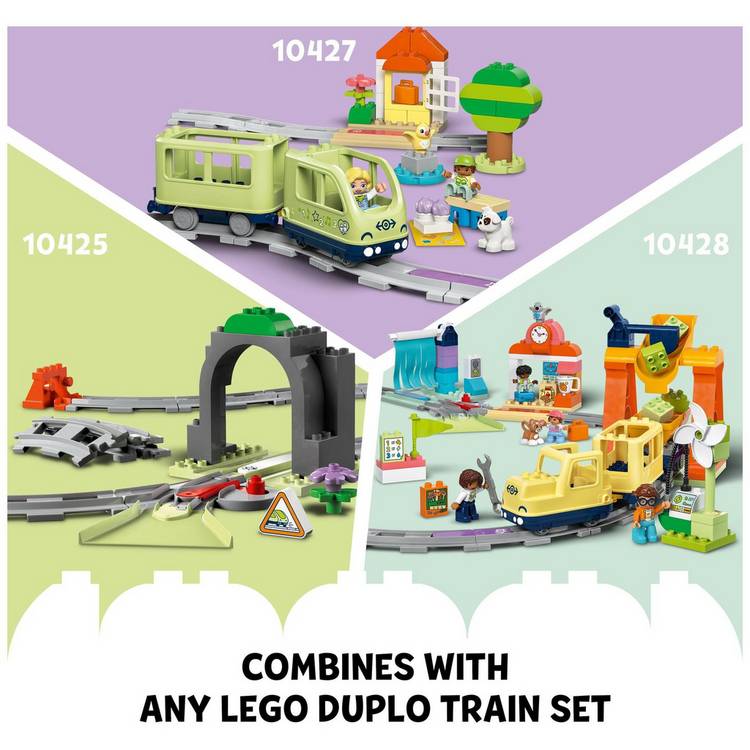 LEGO DUPLO train tracks bridge expansion set 42 pieces (British brand)