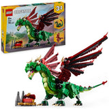 LEGO Creator Medieval Dragon building set with 715 pieces, UK version