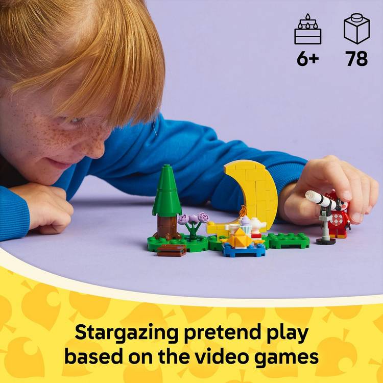 LEGO Animal Crossing Stargazing with Celeste building toy 78 pieces, UK version