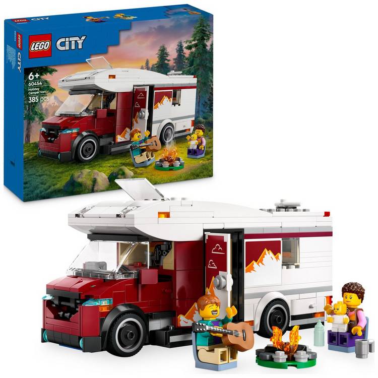 LEGO City Camper Van toy set 385 pieces, imported from the UK