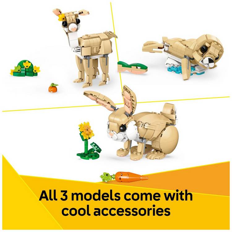 LEGO Creator 3in1 Cute Bunny building set, UK version