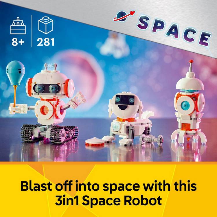 LEGO Creator 3in1 Space Robot building set - British product