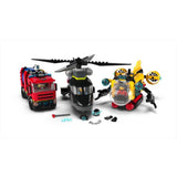 LEGO City Remix set helicopter fire engine submarine 874 pieces, imported from the UK