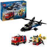 LEGO City Remix set helicopter fire engine submarine 874 pieces, imported from the UK