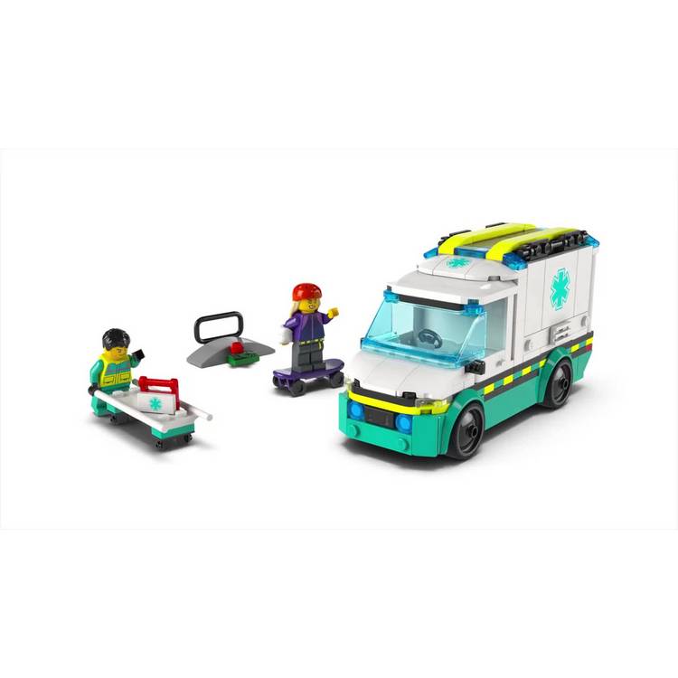 LEGO City Emergency Ambulance toy set 184 pieces (British brand)