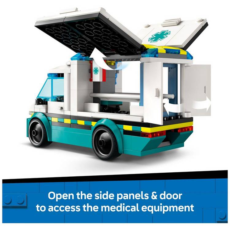 LEGO City Emergency Ambulance toy set 184 pieces (British brand)