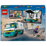 LEGO City Emergency Ambulance toy set 184 pieces (British brand)