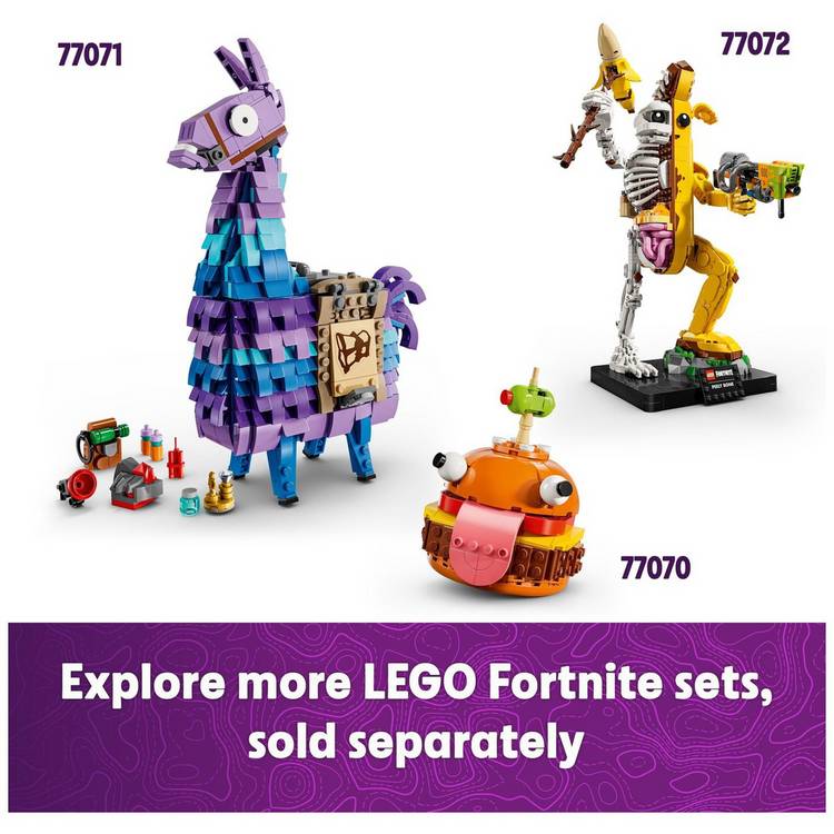 LEGO Fortnite Battle Bus building set with 9 minifigures, 954 pieces, imported from the UK