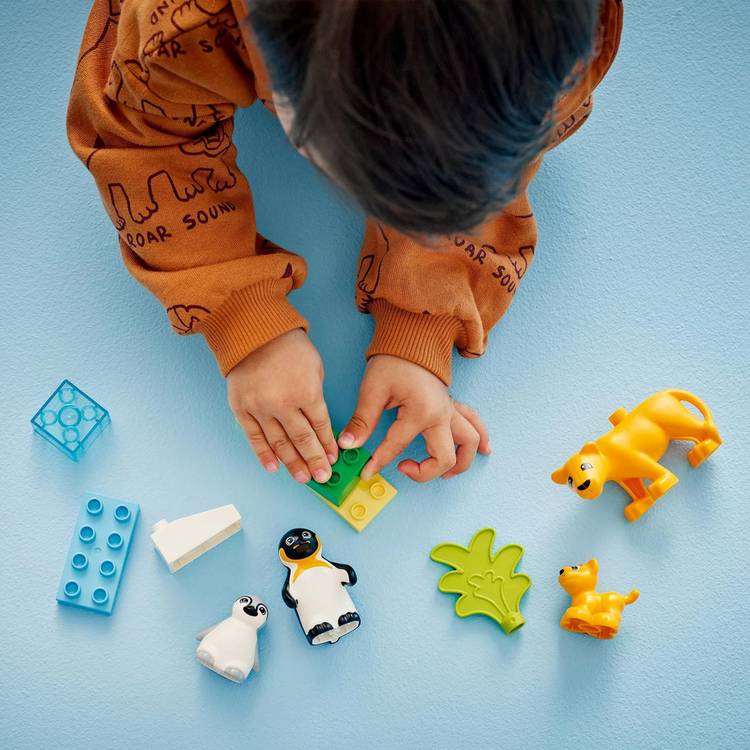 LEGO DUPLO penguin lion building set, imported from the UK