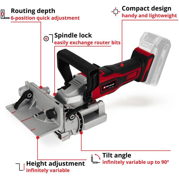 Einhell 18V cordless biscuit jointer, UK version
