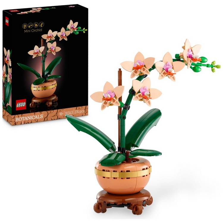 LEGO Botanicals mini orchid building set 274 pieces - British product