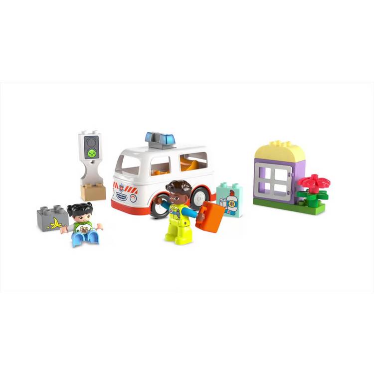 LEGO DUPLO Ambulance & Driver toddler toy, UK version