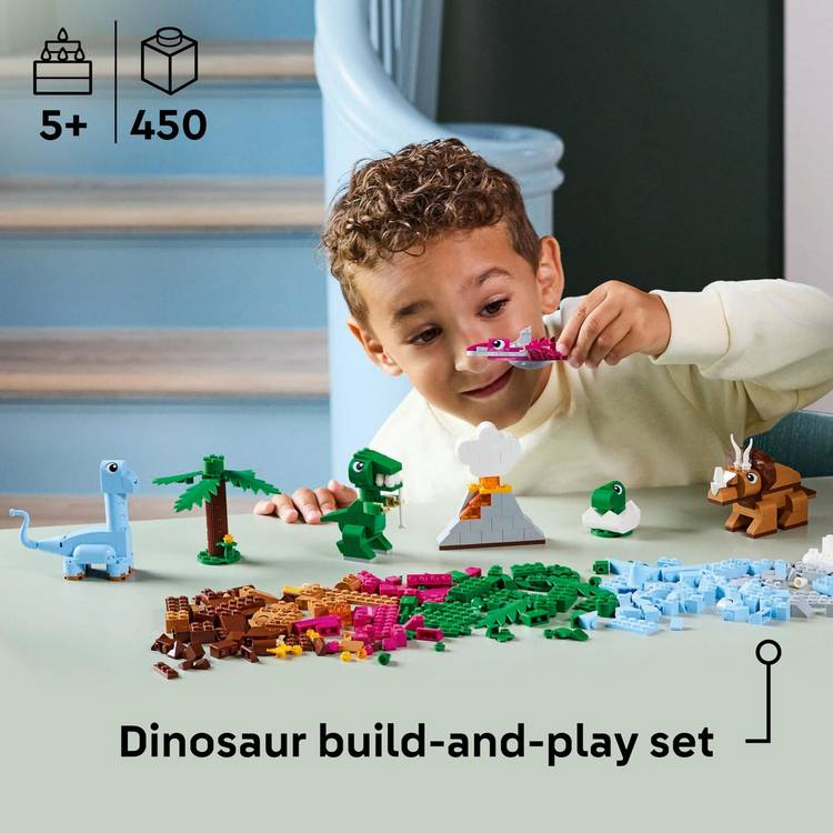 LEGO Creative Dinosaurs building toy set 450 pieces, UK version