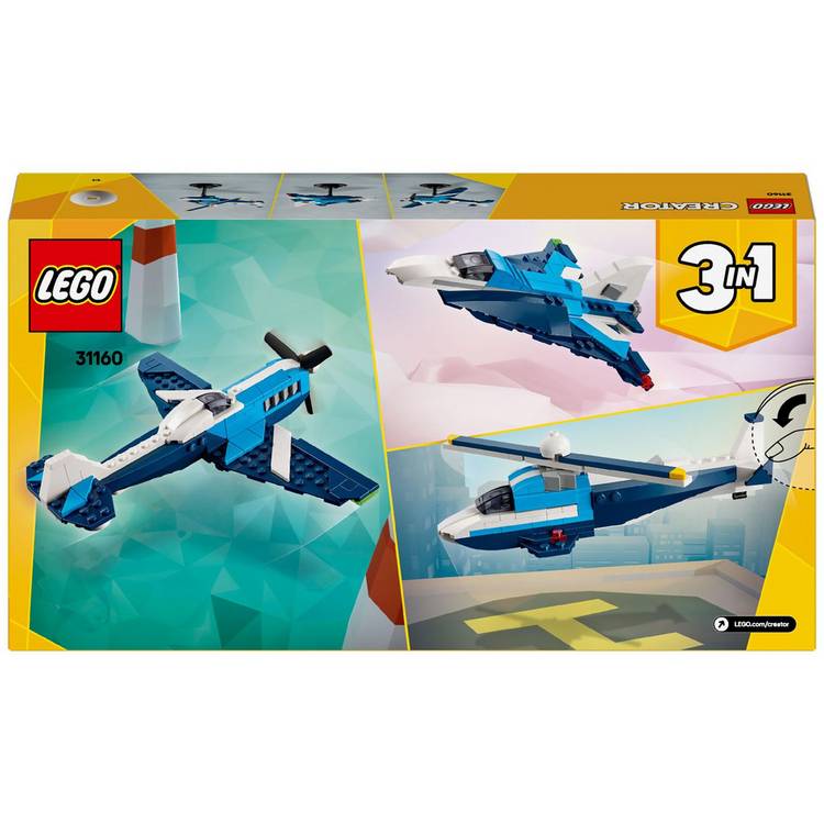 LEGO Creator 3in1 race plane toy 178 pieces (British brand)