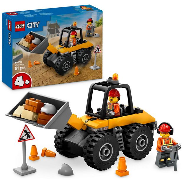 LEGO City yellow wheel loader toy with 81 pieces (British brand)