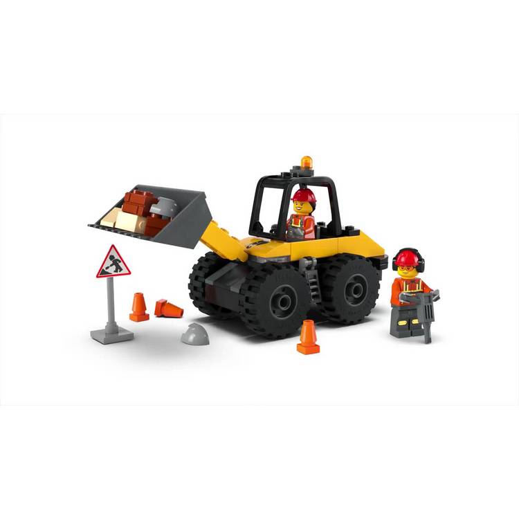 LEGO City yellow wheel loader toy with 81 pieces (British brand)