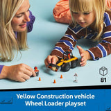 LEGO City yellow wheel loader toy with 81 pieces (British brand)