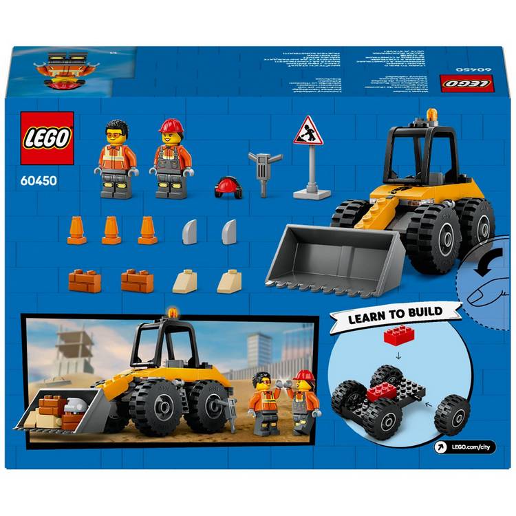 LEGO City yellow wheel loader toy with 81 pieces (British brand)