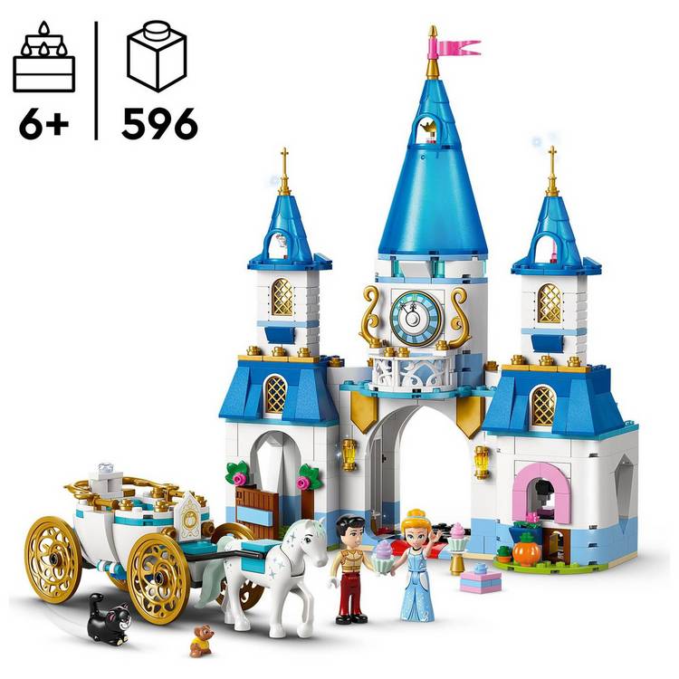 LEGO Disney Princess Cinderella Castle horse carriage playset - British product