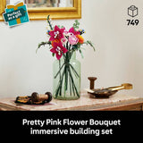 LEGO Pretty Pink Flower Bouquet building set 749 pieces, UK version