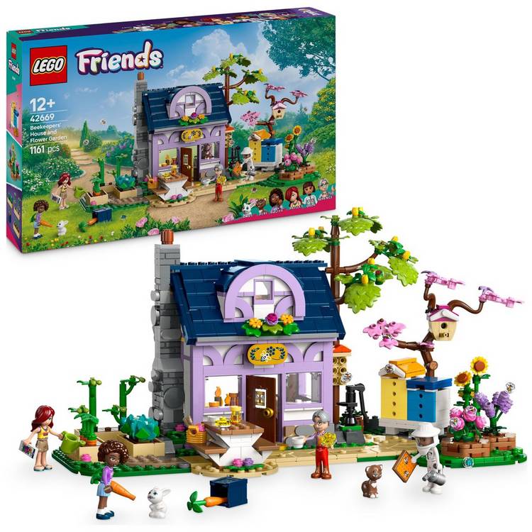 LEGO Friends Beekeepers' House and Flower Garden set 42669, UK version