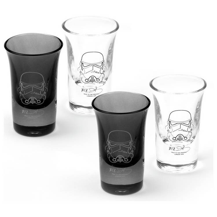 Original Stormtrooper set of 4 shot glasses (British brand)