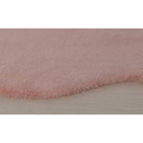 Hbaitat blush faux fur shaggy rug 60x90cm, imported from the UK