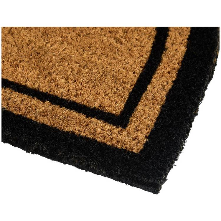 Argos Home half moon coir doormat 40x60cm, imported from the UK