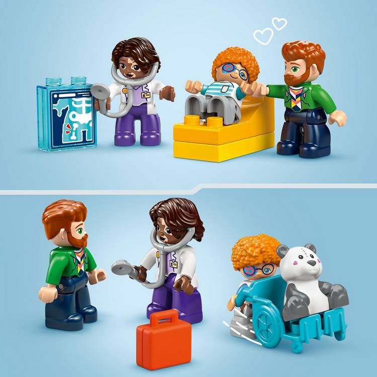 LEGO DUPLO toddler doctor playset with four figures - British product