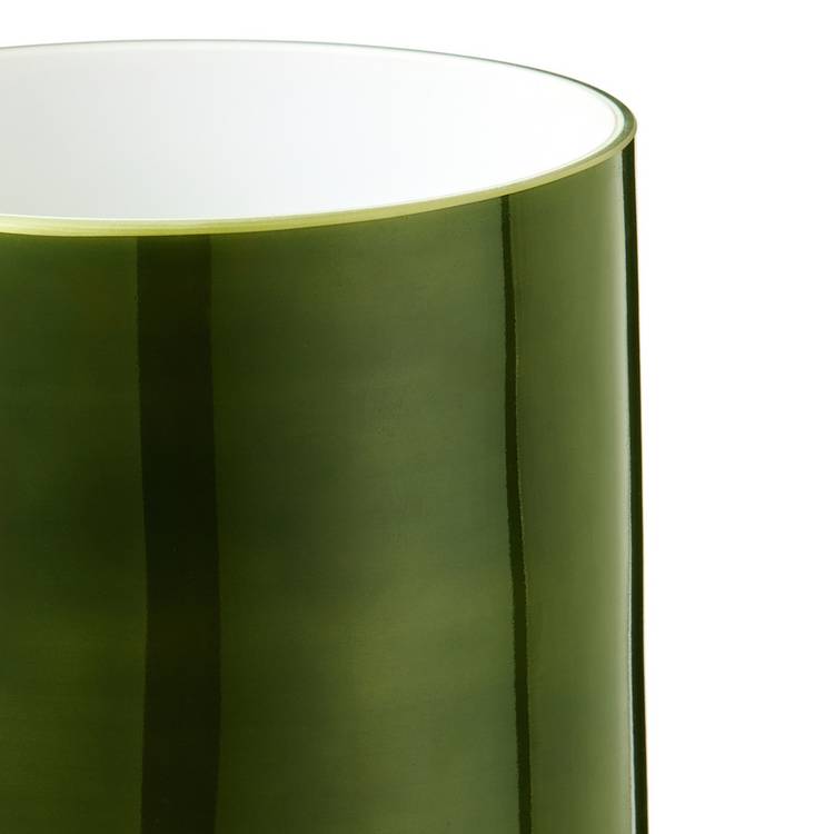 Habitat retro green glass table lamp, imported from the UK