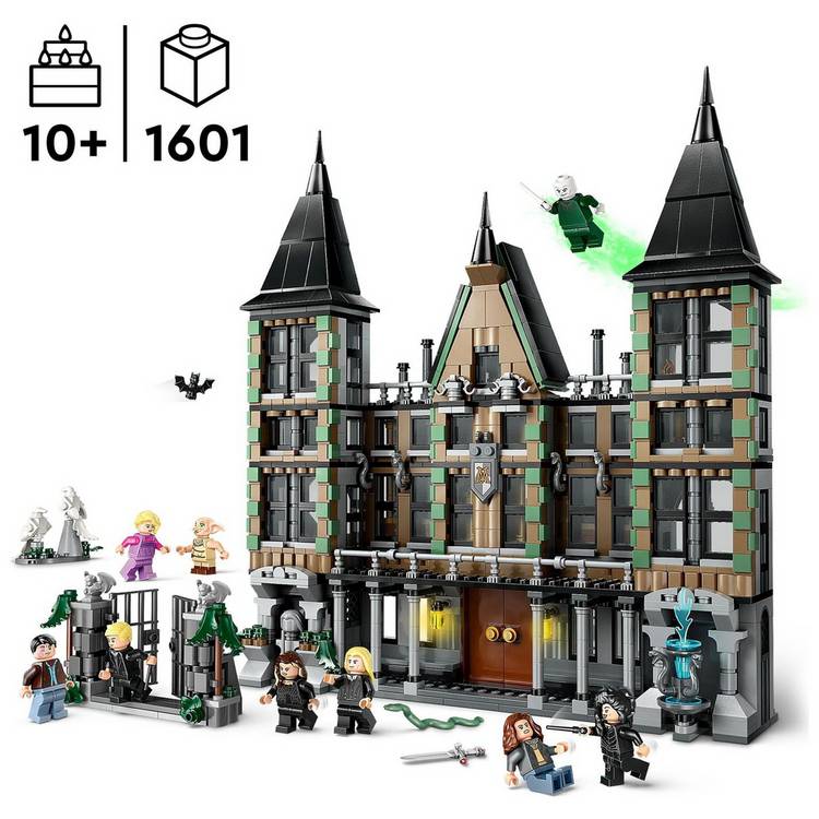 LEGO Harry Potter Malfoy Manor building set 1601 pieces - British product