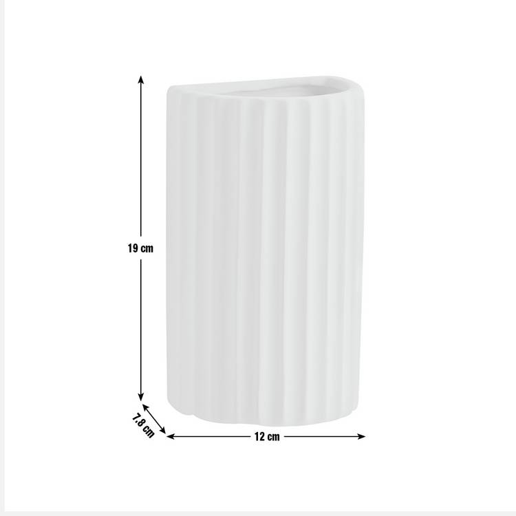 Argos Home Mars ceramic ribbed wall light white (British brand)