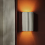 Argos Home Mars ceramic ribbed wall light white (British brand)
