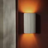 Argos Argos Home Mars Ceramic Ribbed Wall Light - White- Buy online at McGrocer