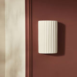 Argos Home Mars ceramic ribbed wall light white (British brand)