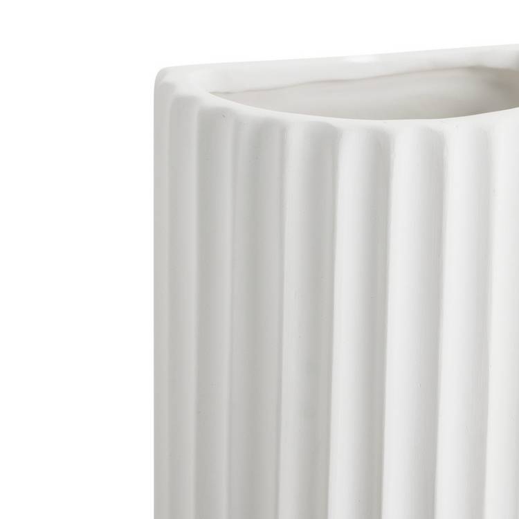 Argos Home Mars ceramic ribbed wall light white (British brand)