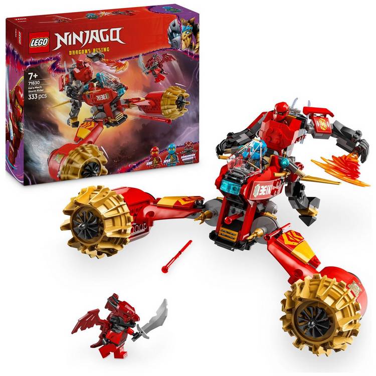 LEGO NINJAGO storm rider mech and bike toy set 71830 (British brand)