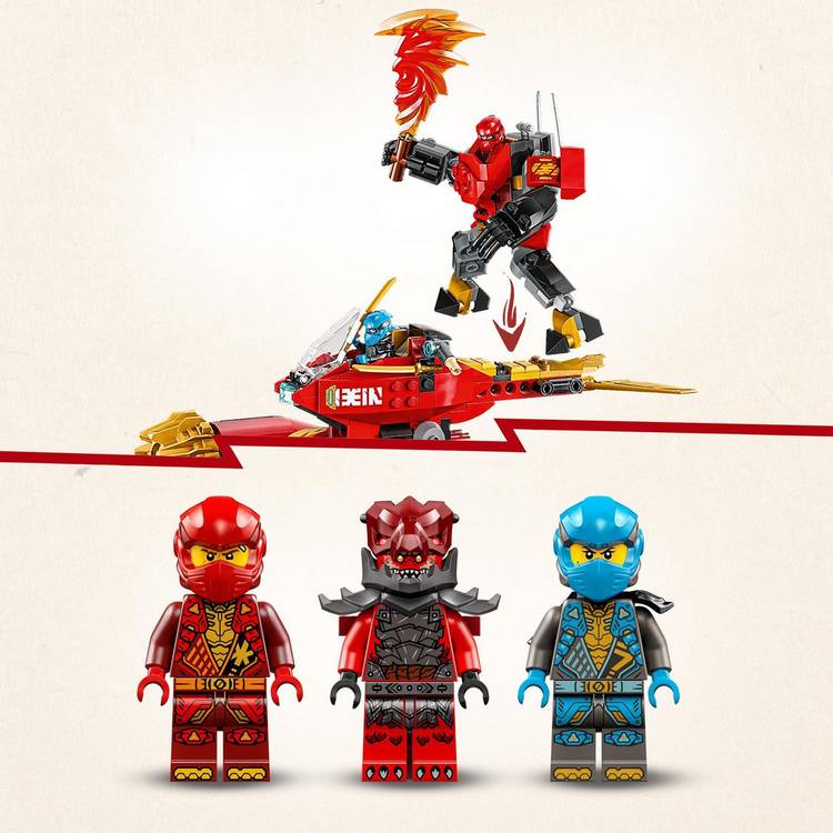 LEGO NINJAGO storm rider mech and bike toy set 71830 (British brand)