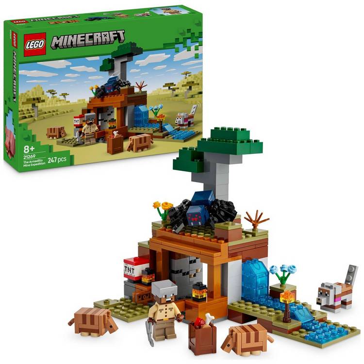 LEGO Minecraft Armadillo Mine Expedition toy set 21269 - British product