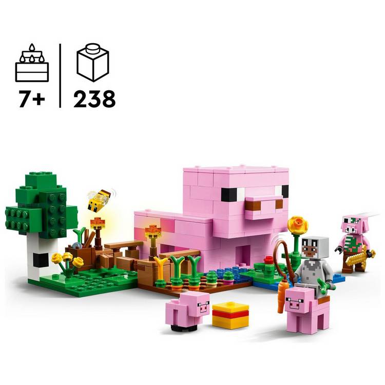 LEGO Minecraft Baby Pig House 238 pieces - British product