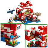LEGO Minecraft Mooshroom House building set 500-piece, UK version