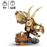 LEGO Jurassic World Triceratops Skull fossil building toy, UK version