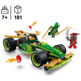 LEGO Ninjago Pull-Back Race Car toy set 181 pieces (British brand)